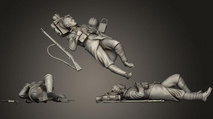 Military figurines (STKW_0337) 3D model for CNC machine